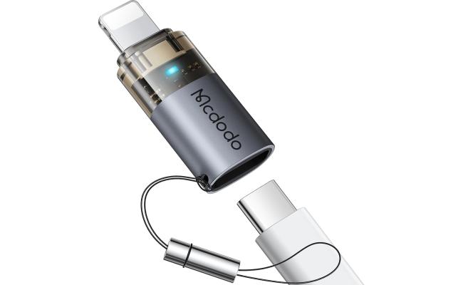 Mcdodo 36W USB-C to Lightning Adapter with Lanyard, Type-C to Lightning Adapter PD Fast Charging for iPhone/AirPods/Original MacBook, Support Charging&Data Transmission